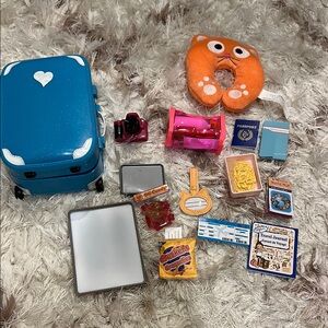 Doll Suitcase Set with Various Accessories